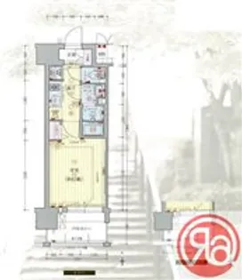 プレサンス谷町七丁目 【10階】の間取り
