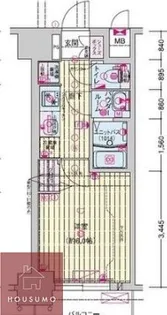 プレサンス野江内代ペルティエ【3階】の間取り