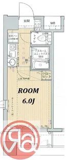 エステムコート梅田リトリーヴ【8階】の間取り