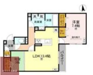 geach永田【3階】の間取り