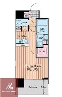 エス・キュート梅田中崎町【601号室】の間取り