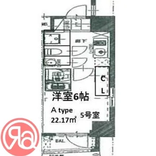 エスリードレジデンス大阪福島フロント【13階】の間取り