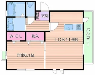 スクエアプレイス天王寺東 A棟【3階】の間取り