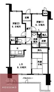 グラン・シャリオ【1006号室】の間取り