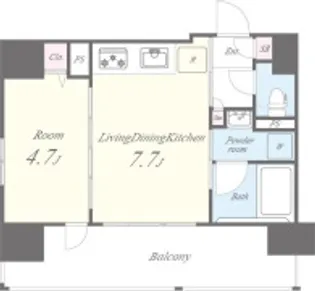 セイワパレス玉造駅前【7階】の間取り