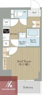 レジュールアッシュ梅田AXIA【14階】の間取り