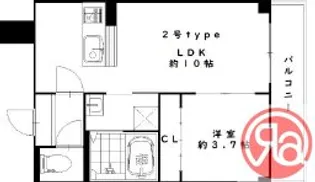 THE COLOR RESIDENCE(旧阿倍野区王子町1丁目マンション【3階】の間取り