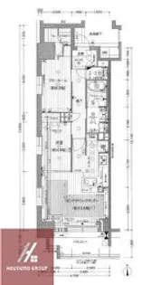 プレサンスロジェ堺筋本町【3階】の間取り