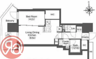 コンフォリア・リヴ本町WEST Q【12階】の間取り