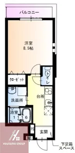 フジパレス今津中Ⅲ番館【201号室】の間取り