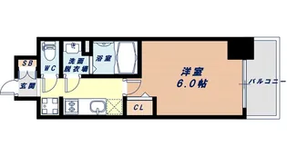 プレサンス江戸堀【15階】の間取り