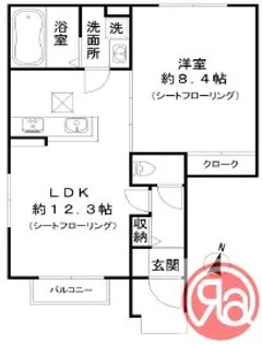 Residence東田辺【1階】の間取り