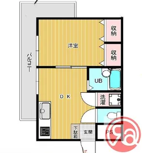 コーポイン美章園&河堀口【4階】の間取り