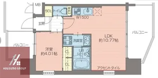 プレジオ関目【14階】の間取り