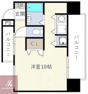 ドゥマン梅田【9階】の間取り