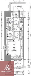 エスリード天神橋筋六丁目【8階】の間取り