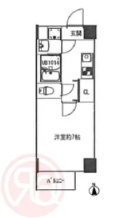 ステイブルコート弁天町【1階】の間取り
