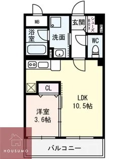 都島レジデンス【4階】の間取り