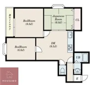 クイーンライフIMAZU【9階】の間取り