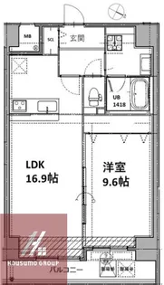 Vesta京町堀【4階】の間取り