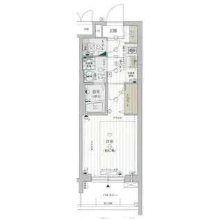 レジュールアッシュ九条【5階】の間取り