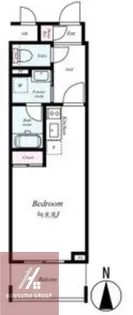 アスヴェルタワー大阪城WEST【11階】の間取り