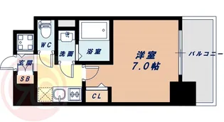 フォーリアライズ阿波座ウエスト【6階】の間取り