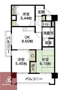 リベラルパレス城東A棟【6階】の間取り
