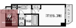 プレサンス江戸堀【3階】の間取り