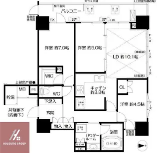 シティタワー梅田イースト【16階】の間取り
