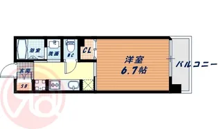 1Kの間取り画像