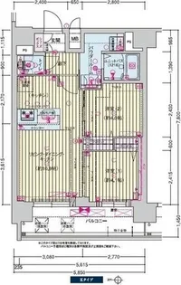 プレサンス天王寺ヴィヴァン【8階】の間取り