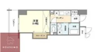 グランルージュ城東【6階】の間取り