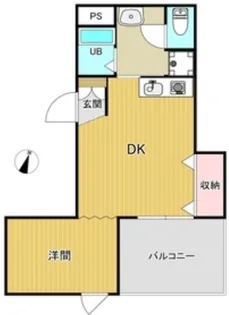 サンパレス弁天【6階】の間取り
