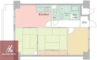 ISM大阪城公園(旧城東グリーンマンション)【3階】の間取り
