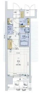 レジュールアッシュ上町台【9階】の間取り