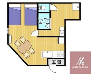 1Rの間取り画像