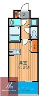 イーマハウスウメダ【305号室】の間取り