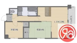 2LDKの間取り画像