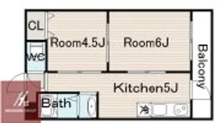 2DKの間取り画像