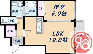 ハウスモメゾン大浜 A【2階】の間取り