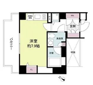 リンクハウス京町堀【7階】の間取り