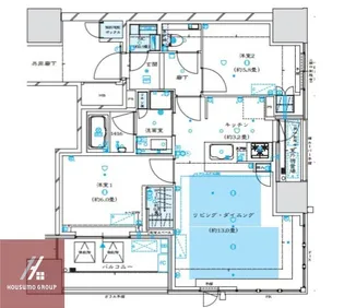 2LDKの間取り画像