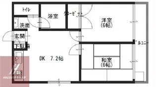 コーポ井上【203号室】の間取り