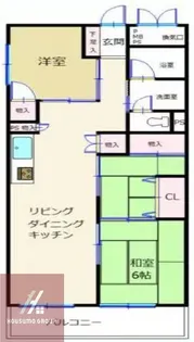 蒲生コーポ【1122号室】の間取り