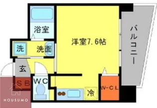 ウィスタリア京橋【305号室】の間取り