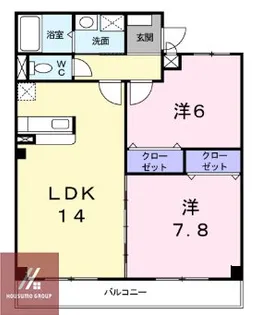 ヴィオレ山水【3階】の間取り