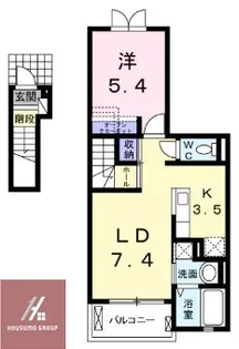 1LDKの間取り画像