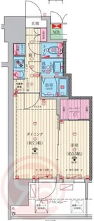 ファーストフィオーレ九条Ⅱ【3階】の間取り