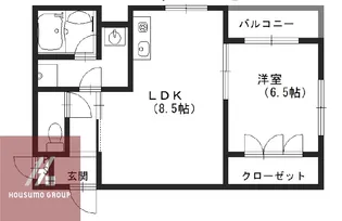 プラム九条【3階】の間取り